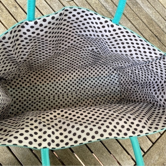 Lancome Tote Bag Blue Turquoise - Picture 4 of 9